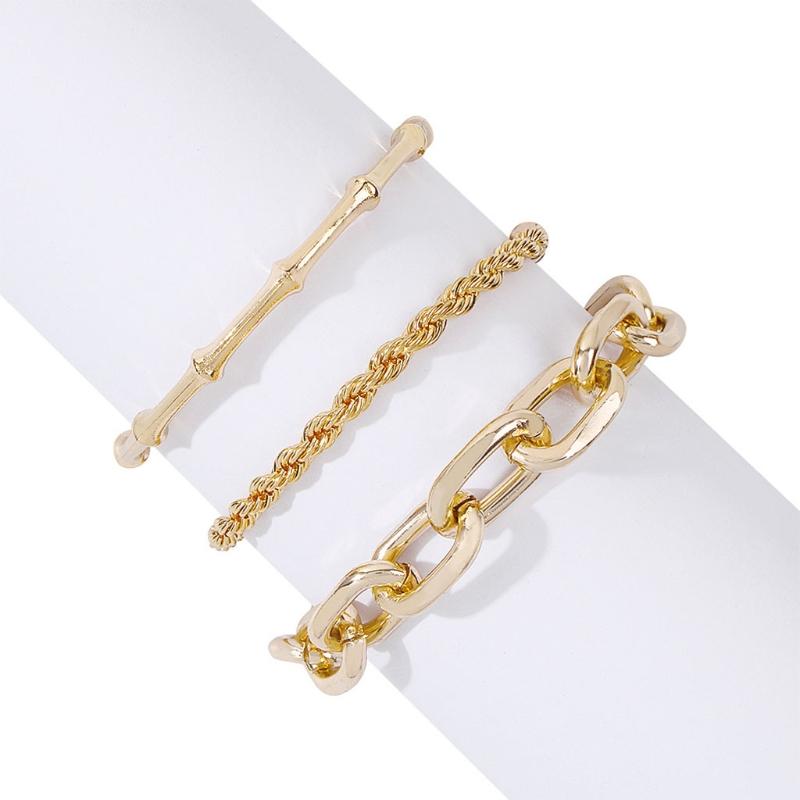 Charm Bracelets 4-5PCS Bracelet Sets For Women Gold Boho Beach Anklet Chain Adjustable Foot Jewelry Girls Extremely Simple Style, Golden;silver
Charm Bracelets 4-5PCS Bracelet Sets For Women Gold Boho Beach Anklet Chain Adjustable Foot Jewelry Girls Extremely Simple Style, Golden;silver