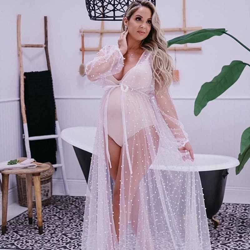 2020 Stereo Pearl Maternity Dress For Photography Maternity Tulle Pearl Outfit Long Kimono Dress For Photo Shoot Q0713, White
2020 Stereo Pearl Maternity Dress For Photography Maternity Tulle Pearl Outfit Long Kimono Dress For Photo Shoot Q0713, White