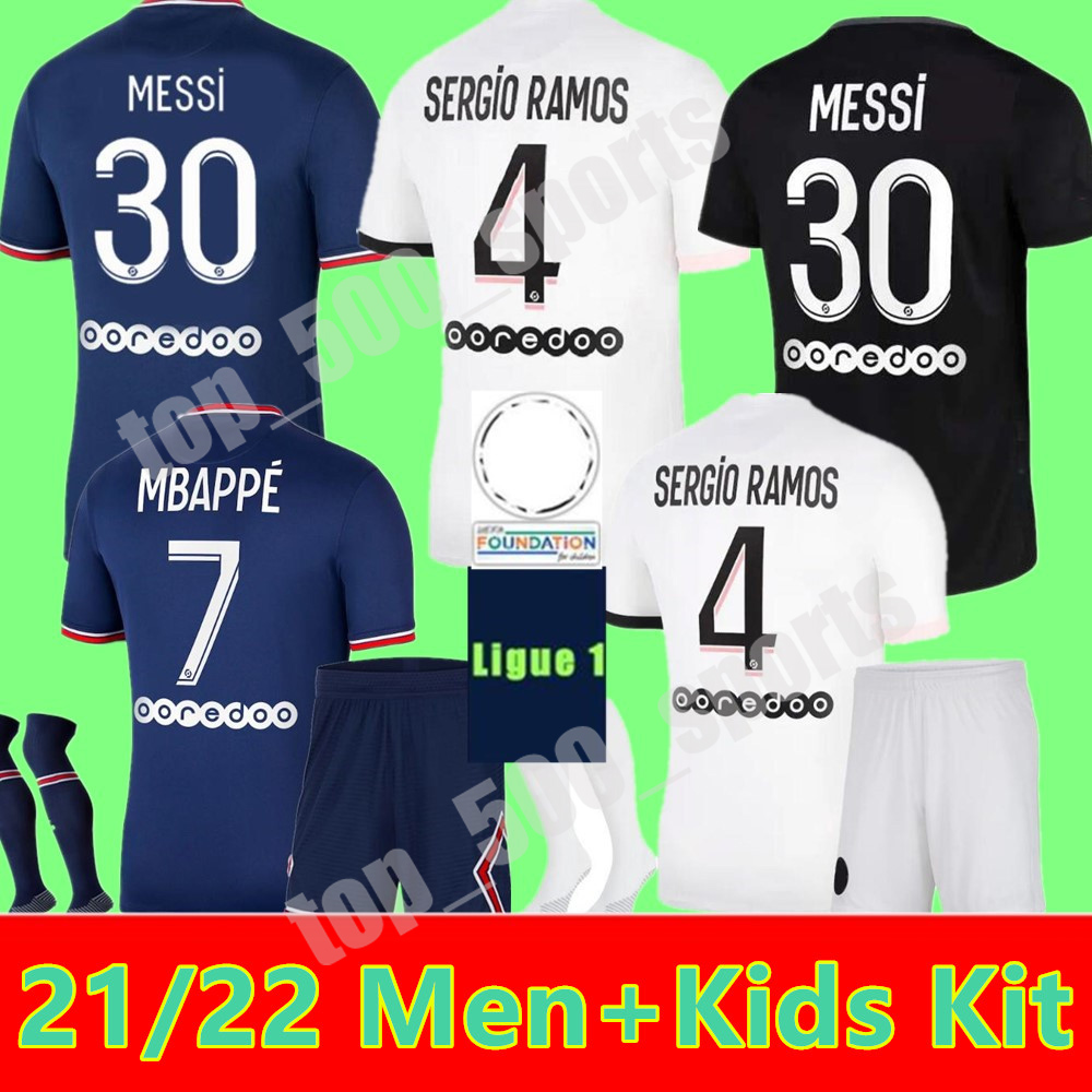 Maillots de football MESSI MBAPPE Men + kids kit Jerseys Shorts Socks kits 21 22 Paris soccer jersey 2021 2022 SERGIO RAMOS Hakimi shirt set uniform maillot foot, Away+league patch adult
Maillots de football MESSI MBAPPE Men + kids kit Jerseys Shorts Socks kits 21 22 Paris soccer jersey 2021 2022 SERGIO RAMOS Hakimi shirt set uniform maillot foot, Away+league patch adult