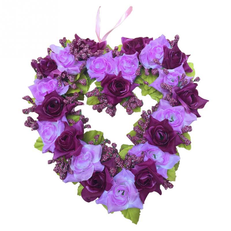 Decorative Flowers & Wreaths 22cm Heart-shape Artificial Wreath Wedding Party Hanging Flower Bar Home Decor Heart Shape Garden Ornament, White
Decorative Flowers & Wreaths 22cm Heart-shape Artificial Wreath Wedding Party Hanging Flower Bar Home Decor Heart Shape Garden Ornament, White