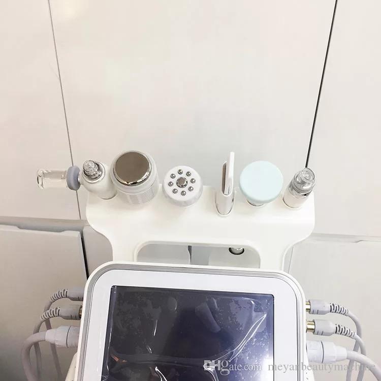 Portable 6in1 Hydro Peel Microdermabrasion Hydra Facial Deep Cleaning RF Ultrasonic BIO Wrinkle Removal Small Bubbles Beauty Machine