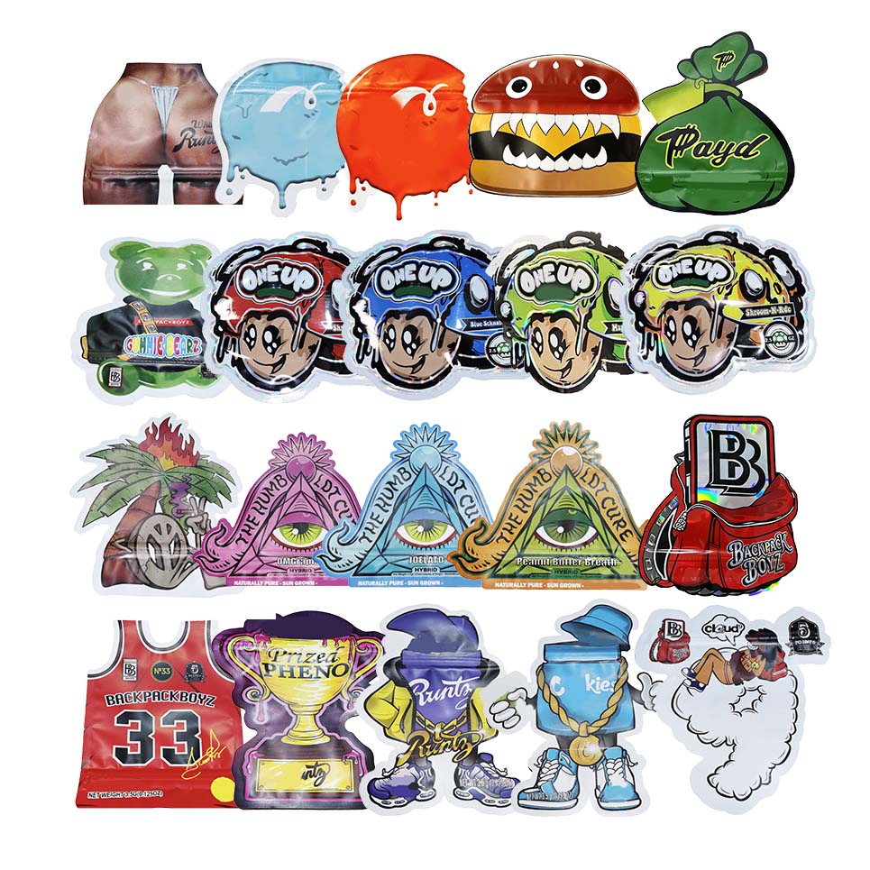 jokes up runtz special shaped 3.5g packaging bags one up cookie backpack boyz smell proof zipper mylar pouch
jokes up runtz special shaped 3.5g packaging bags one up cookie backpack boyz smell proof zipper mylar pouch