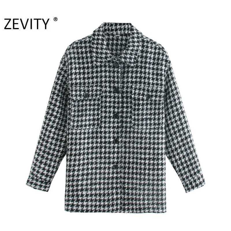 ZEVITY women vintage houndstooth plaid pocket patch shirt coat female long sleeve outwear coat casual chic jacket tops CT590 210603, As pic ct590xqj
ZEVITY women vintage houndstooth plaid pocket patch shirt coat female long sleeve outwear coat casual chic jacket tops CT590 210603, As pic ct590xqj