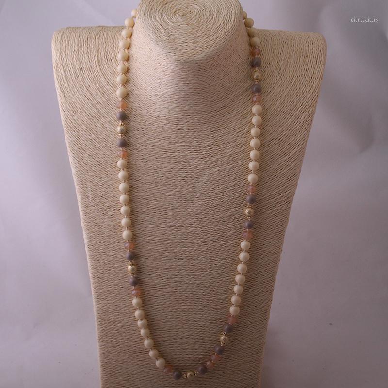 Fashio Halsband Beige Color Long Knotted Necklace For Women Neck Chains
Fashio Halsband Beige Color Long Knotted Necklace For Women Neck Chains