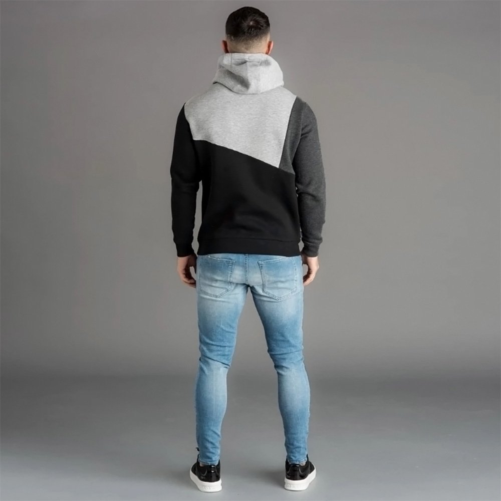 Mens Hoodies Sweatshirt Streetwear Patchwork Hoody Pullover Black White Hoodie Men Winter Fleece Sweatshirts Clothing 201104