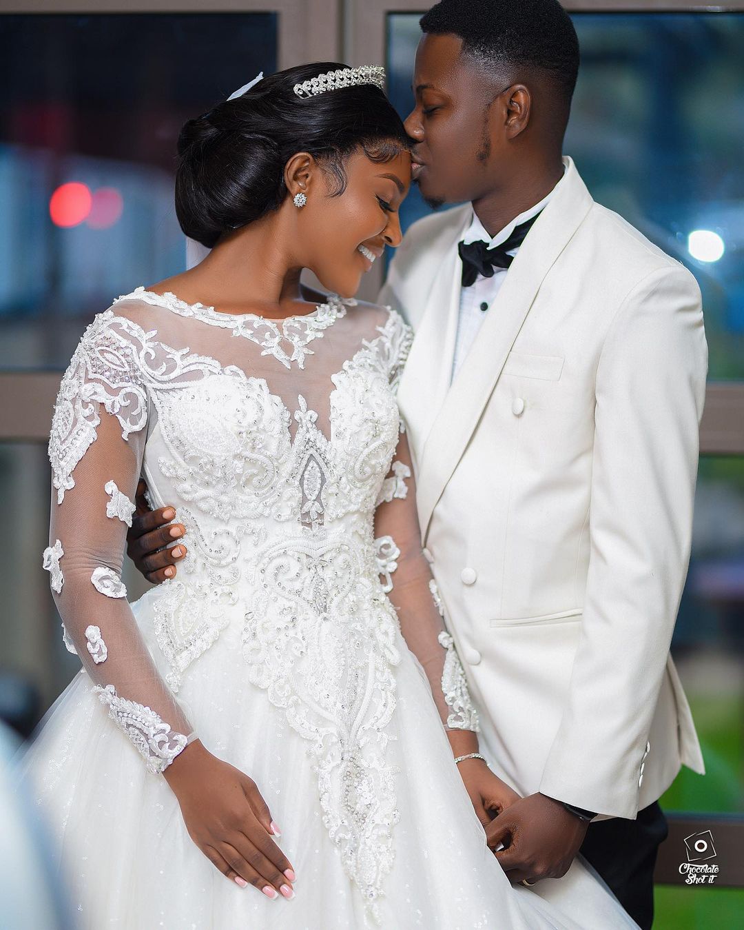 plus size arabic aso ebi sheer neck lace wedding dress beaded crystals long sleeves bridal gowns dresses zj257