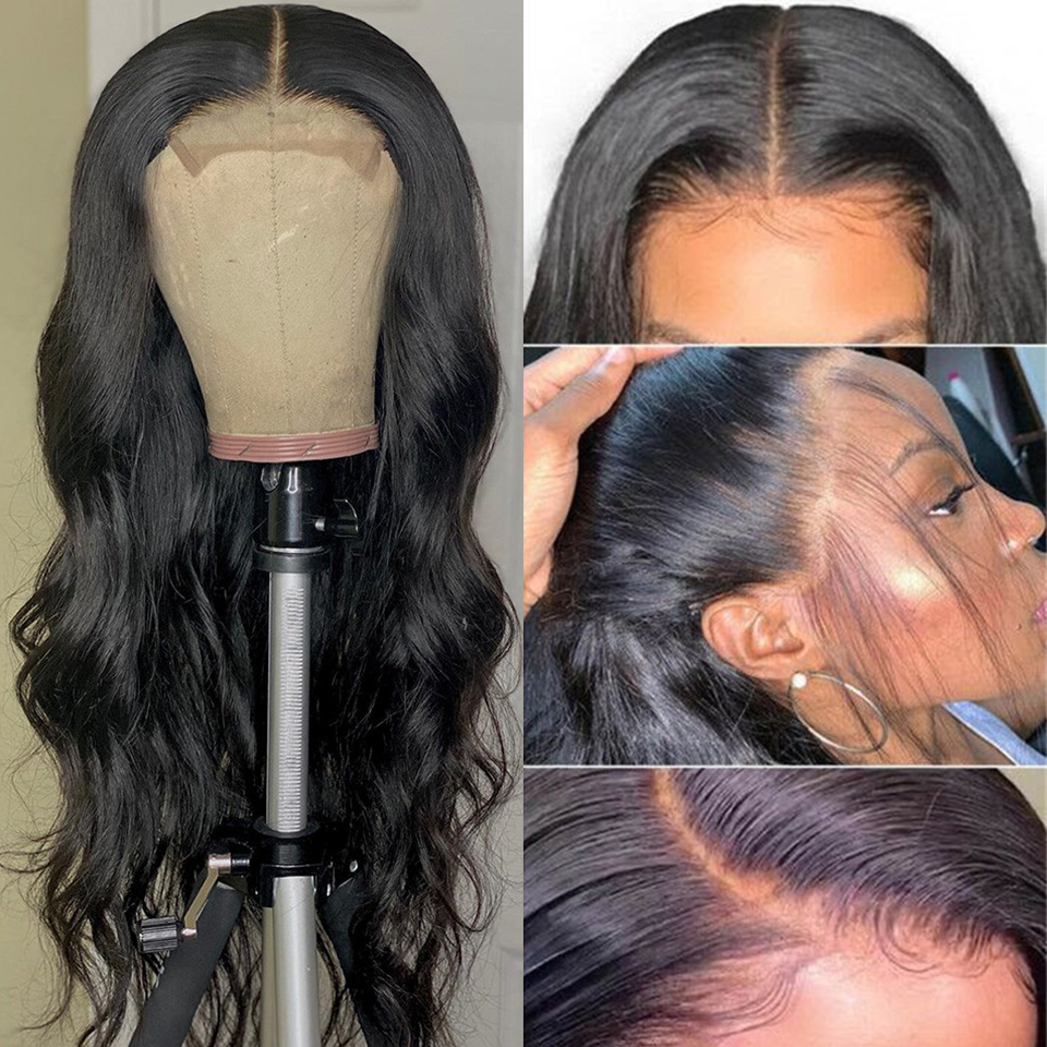 Cranberry Hair 4X4 Lace Closure Body Wave Wig Remy Brazilian Human Hair Wigs for Women Body Wave Closure Wig Preplucked Hairline, Black
Cranberry Hair 4X4 Lace Closure Body Wave Wig Remy Brazilian Human Hair Wigs for Women Body Wave Closure Wig Preplucked Hairline, Black