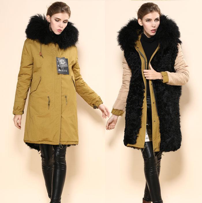 Women's Fur & Faux Yellow Outside Winter Women Long Style Jacket Collar Coats Black Wool Lining Parkas
Women's Fur & Faux Yellow Outside Winter Women Long Style Jacket Collar Coats Black Wool Lining Parkas