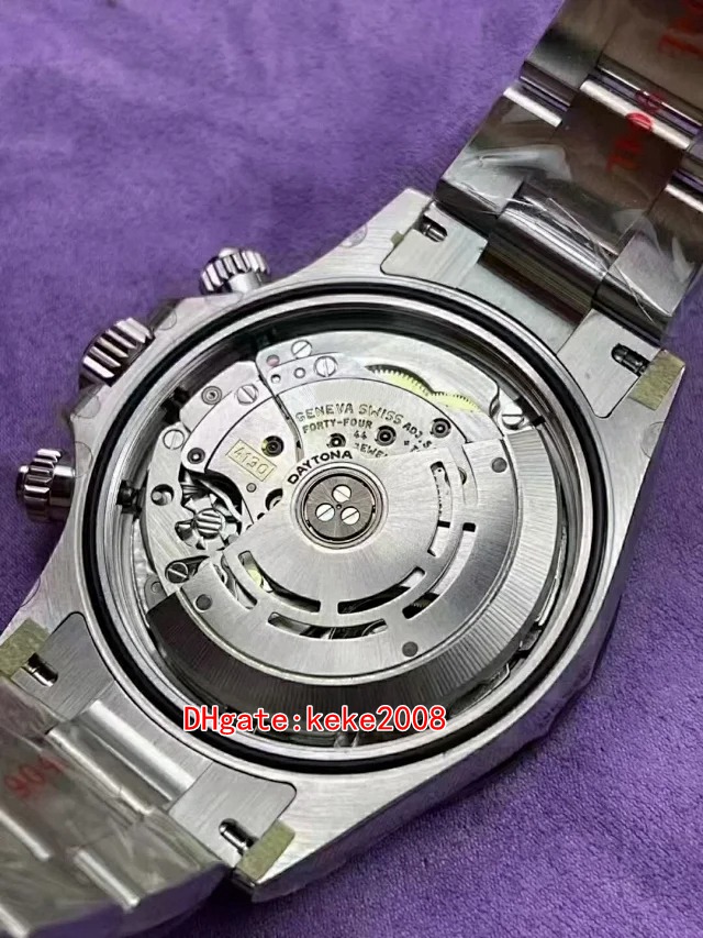 Clean 904L Super Watch 12.3mm ultra thin ETA CAL.4130 Chronograph Working 40mm Cosmograph panda 116500 Ceramic waterproof Automatic mechanical Mens Wa