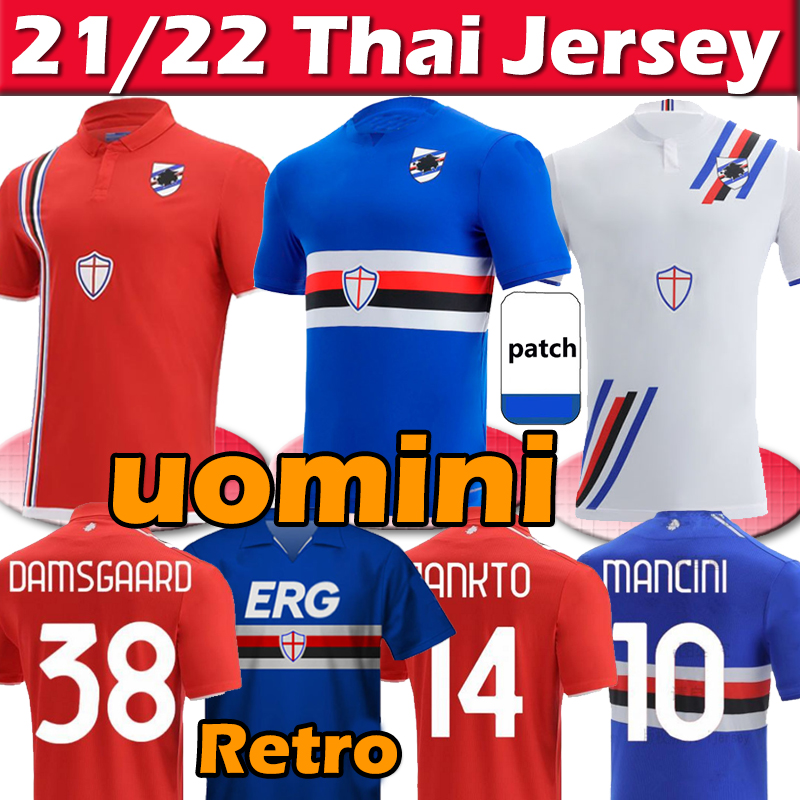 2021 2022 Sampdoria soccer jerseys retro Bonazzoli Candreva 1990 1991 SAMPDORIA vintage classic Mancini Vialli Cerezo Attilio jersey 21/22 football shirts, 21 22 home patch
2021 2022 Sampdoria soccer jerseys retro Bonazzoli Candreva 1990 1991 SAMPDORIA vintage classic Mancini Vialli Cerezo Attilio jersey 21/22 football shirts, 21 22 home patch