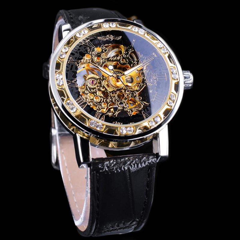 Wristwatches High Quality Fashion Men Mechanical Luxury Montre Automatique Homme Skeleton Automatic Watch Luxo Relogio Masculino, G02
Wristwatches High Quality Fashion Men Mechanical Luxury Montre Automatique Homme Skeleton Automatic Watch Luxo Relogio Masculino, G02