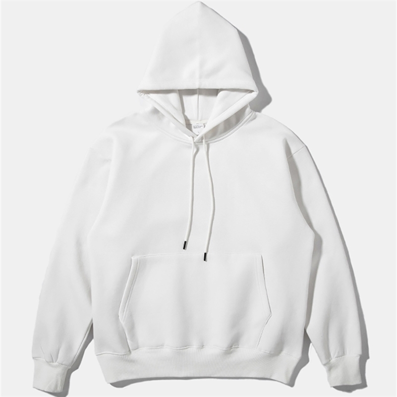 Autumn Mens Thick Fleece Hoodies Hip Hop Pure Hoodies Thick Velvet Fabrics Winter Hoodies W43 201020