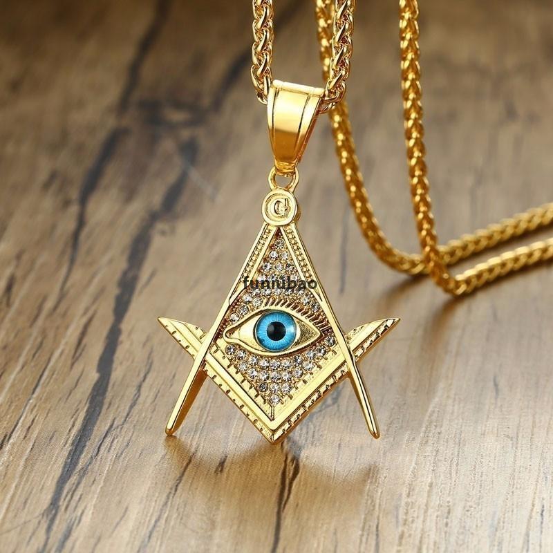 Zorcvens Free -Mason Eye Of Providence Illuminati Pyramid All Seeing Eye Pendant For Men Stainless Steel Cz Stone Punk Necklace 201014
Zorcvens Free -Mason Eye Of Providence Illuminati Pyramid All Seeing Eye Pendant For Men Stainless Steel Cz Stone Punk Necklace 201014