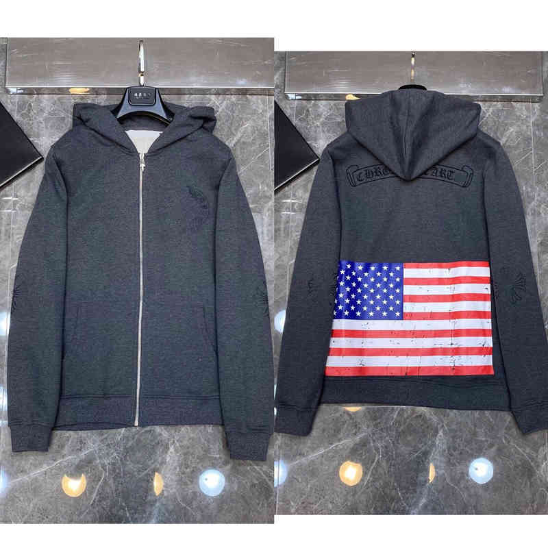 Quality Hoodie Autumn Winter Ch Horseshoe Phantom Cross Zipper Jacket Hooded Sweater Loose Men's and Women's Lovers Trend6FBM, Black
Quality Hoodie Autumn Winter Ch Horseshoe Phantom Cross Zipper Jacket Hooded Sweater Loose Men's and Women's Lovers Trend6FBM, Black