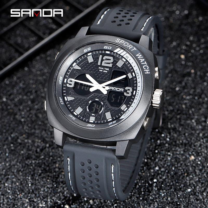 Wristwatches Sanda Students Smart Digital Watch Waterproof Men's Multiply Sport Mode Metal Strap Couples Wristwatch 790, Black
Wristwatches Sanda Students Smart Digital Watch Waterproof Men's Multiply Sport Mode Metal Strap Couples Wristwatch 790, Black
