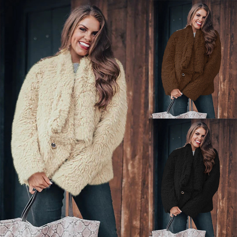 2021 New Autumn Winter Faux Fur Coat Fleece Women' Clothing Warm Solid Long Sleeve Coats Thick Female Overcoat Plush Jacket Mujer Qkex, Apricot
2021 New Autumn Winter Faux Fur Coat Fleece Women' Clothing Warm Solid Long Sleeve Coats Thick Female Overcoat Plush Jacket Mujer Qkex, Apricot