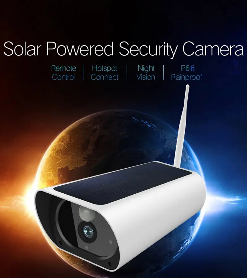 JN-Y9 Solar Panel Battery 1080P IP Camera Wifi Sloar CCTV Wireless Security Outdoor Indoor Waterproof Full HD Surveillance PIR Detection