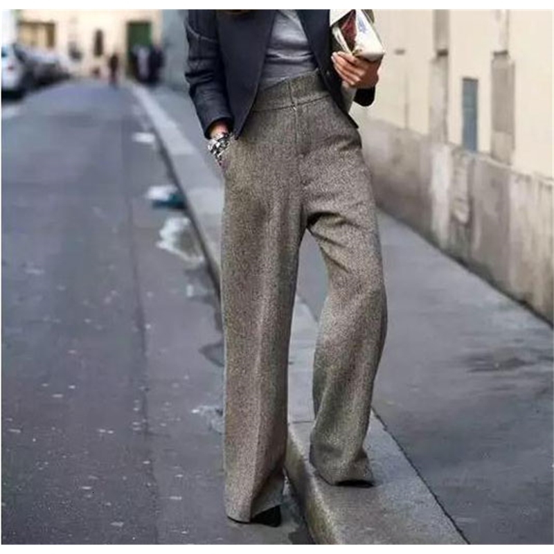 2021 Autumn/winter Female Waist-high Legged Women's Straight Femme Chic Thicken Pants Streetwear 6qw9, Camel
2021 Autumn/winter Female Waist-high Legged Women's Straight Femme Chic Thicken Pants Streetwear 6qw9, Camel