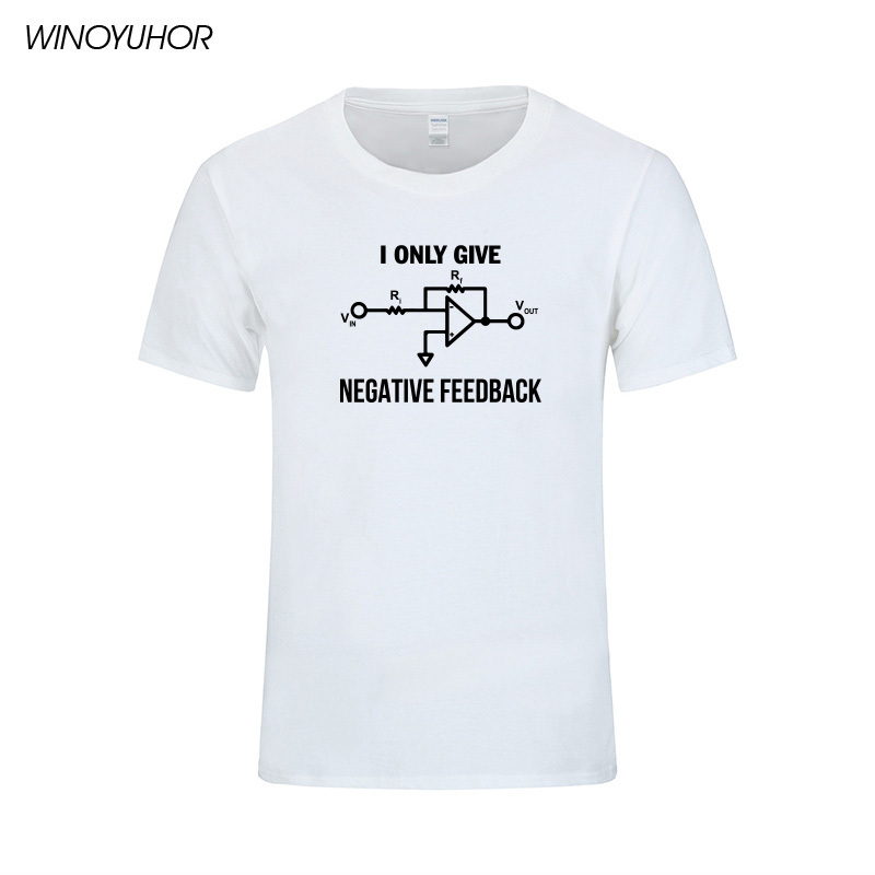 I Give Negative Feedback Computer Engineer T-Shirt Men New Summer Cotton Short Sleeve T Shirt Funny Print Tee Shirt Camisetas 210225
