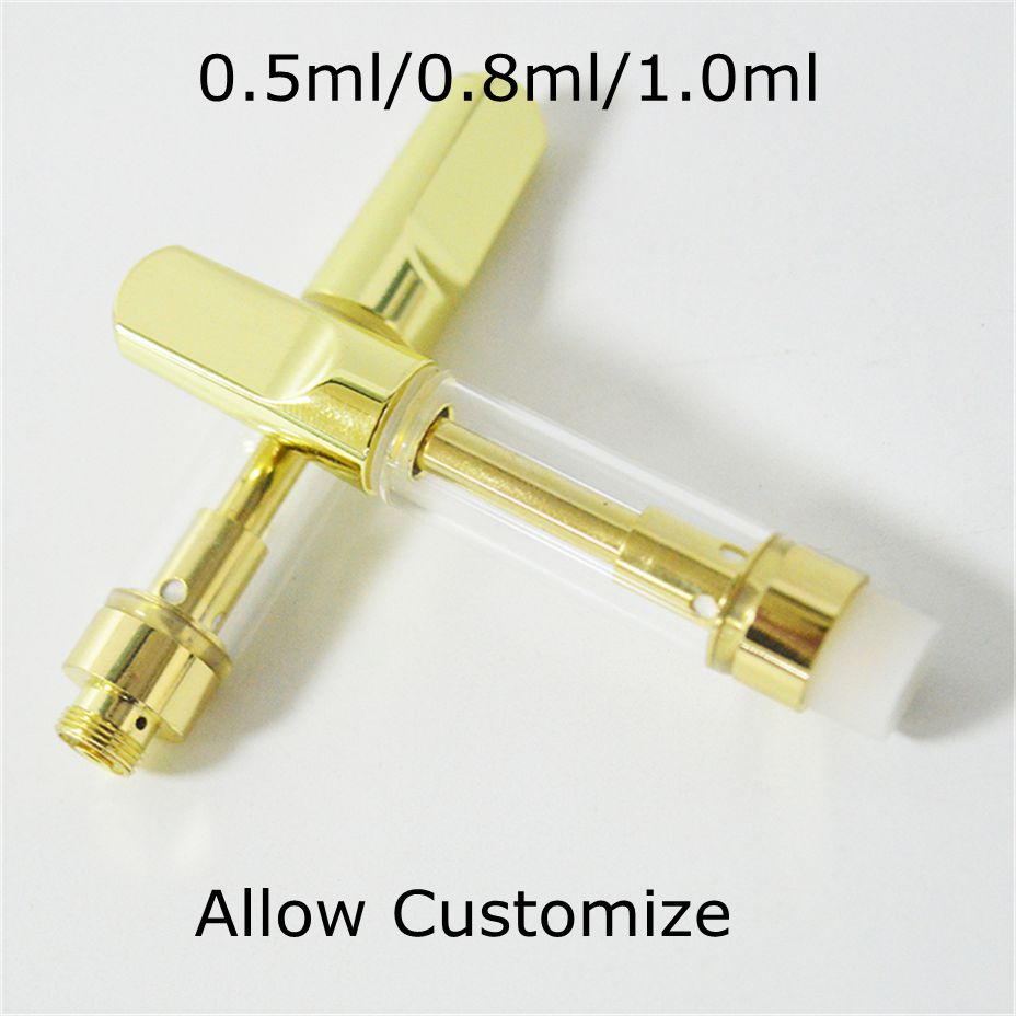 0.5ml 0.8ml 1.0ml Gold Atomizer 510 Carts Ceramic Vape Cartridges Empty Disposable Vaporizer Pen Thick Oil Tank Factory Directly Sale Electronic Cigarettes
0.5ml 0.8ml 1.0ml Gold Atomizer 510 Carts Ceramic Vape Cartridges Empty Disposable Vaporizer Pen Thick Oil Tank Factory Directly Sale Electronic Cigarettes