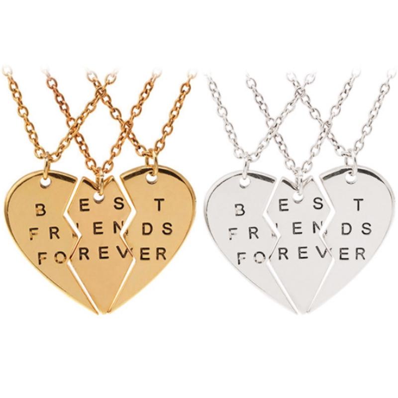 Chains Collier Choker Necklace Heart Pendant 3 Pieces Broken Friend Forever Women Jewelry Collares Mujer
Chains Collier Choker Necklace Heart Pendant 3 Pieces Broken Friend Forever Women Jewelry Collares Mujer