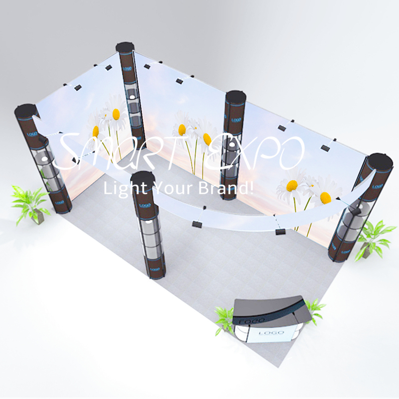 Standard 20ft*10ft Modular Folding Booth Advertising Display Stand with Custom Graphic Printing