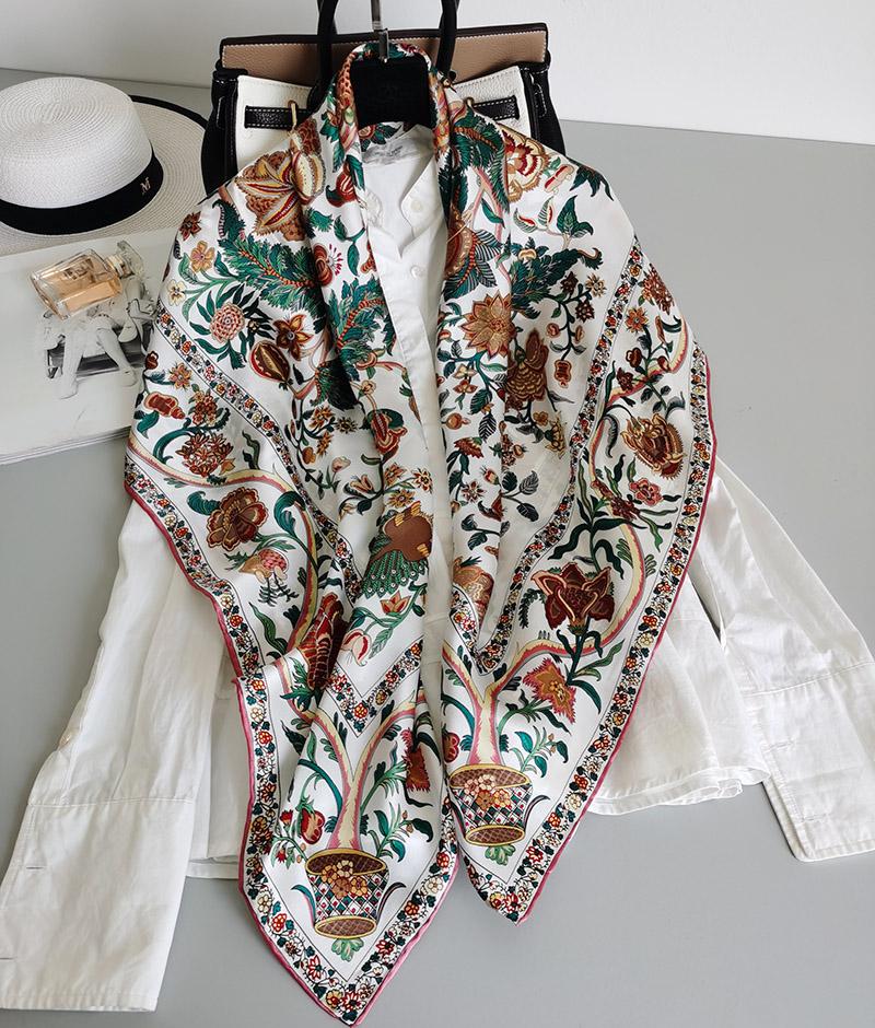 New Fashion Scarves Women's 100% Pure Silk 12mm Satin Printed Big Square Scarf Wrap Kerchief 108cm 42.5" WD011-1
New Fashion Scarves Women's 100% Pure Silk 12mm Satin Printed Big Square Scarf Wrap Kerchief 108cm 42.5" WD011-1