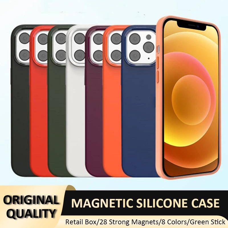 Silicone Cases Strong Magnetic Soft Back Cover Case with Official Retail Box for 12 Pro Max Mini, Kumquat
Silicone Cases Strong Magnetic Soft Back Cover Case with Official Retail Box for 12 Pro Max Mini, Kumquat
