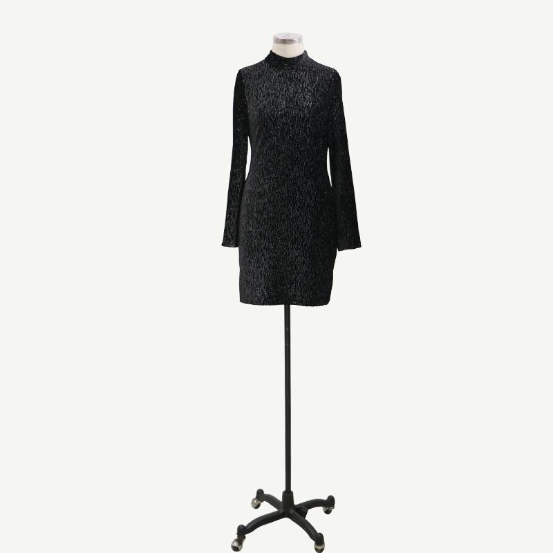 Casual Dresses Autumn Sexy Bodycon Slim Dress Female Long Sleeve Package Hip Night Club Wear Fashion Black For Ladies Mini Vestidos