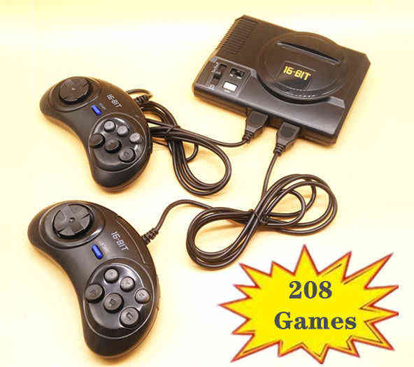 For Sega MegaDrive 16 Bit Games with 208 Different Built-in Games Two Gamepads AV Out 2021 New Retro Mini TV Video Game Console H1112
For Sega MegaDrive 16 Bit Games with 208 Different Built-in Games Two Gamepads AV Out 2021 New Retro Mini TV Video Game Console H1112