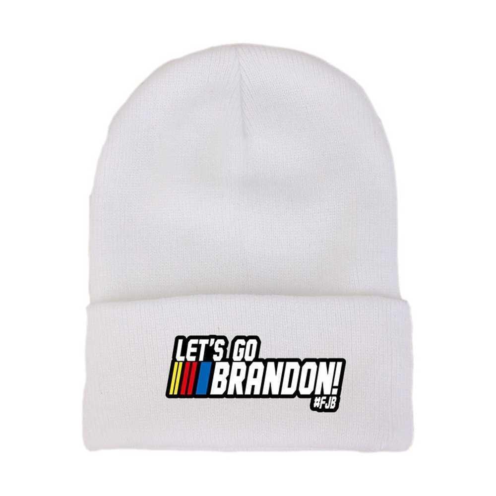 The US Election Letters Printed Unisex Knitted Hat Fashion 2021 Winter Warm Let's Go Brandon Kids Boys Girls Wool Hat Ski Hip Hop Beanie Skull Ca