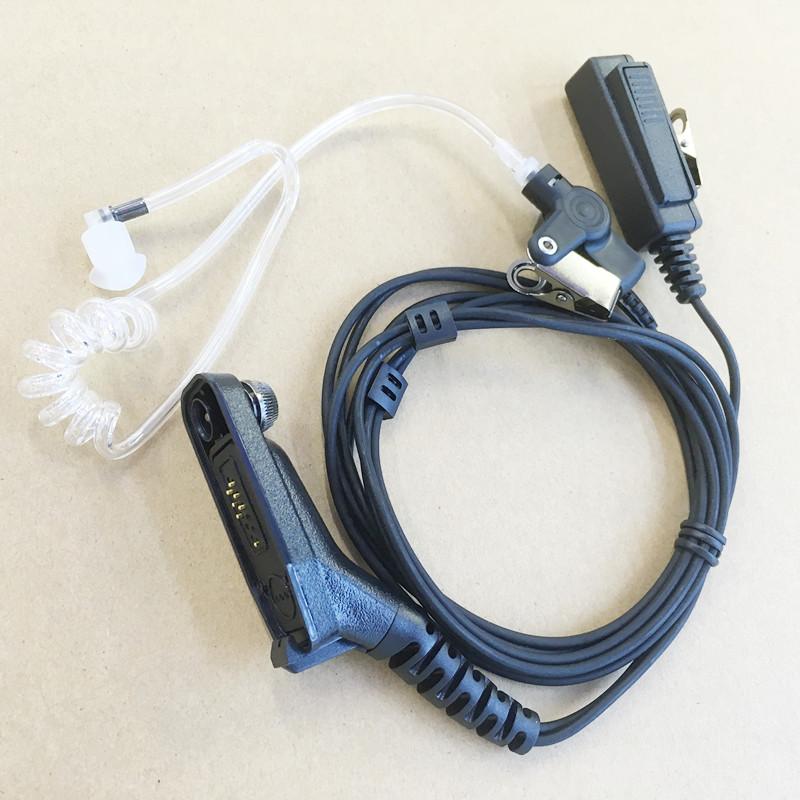 Walkie Talkie Big Pclear Air Tube Tube Headphone pour Motorola XIR P8268 / P8260 XPR6100 / 6550/6580/6500 DP4400 DP4401 DP4800, etc.