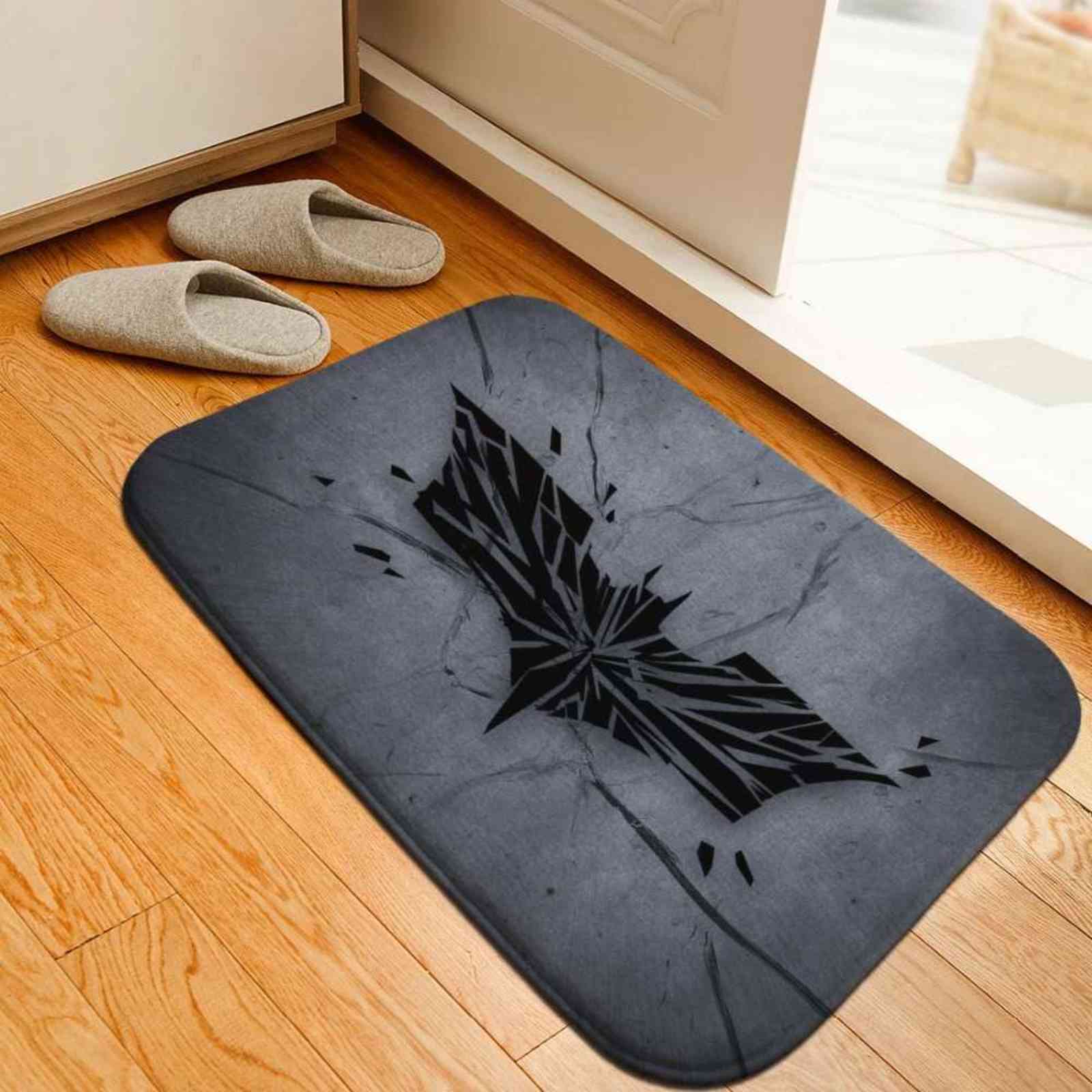 The Dark Knight Printed Floor Mats Anti-slip Rugs Comics Carpets Welcome Doormat Superhero Bathroom Carpet Kitchen Mat Rug Gift 211109