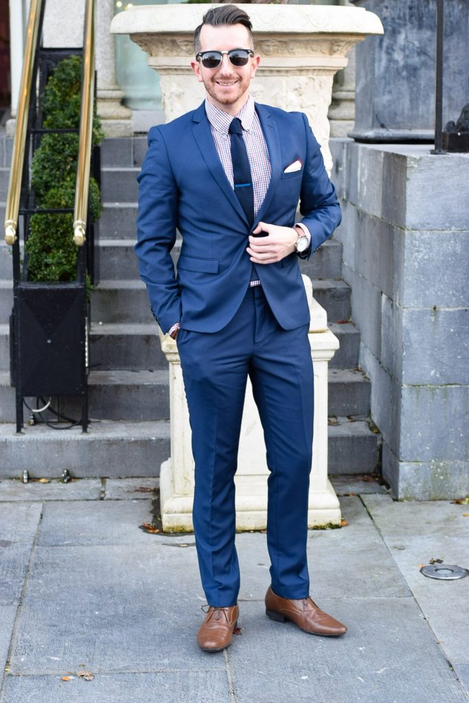 spring summer men tuxedos navy blue slim fit notch lapel groom mens pants suits business prom dinner blazer suit jacketpants