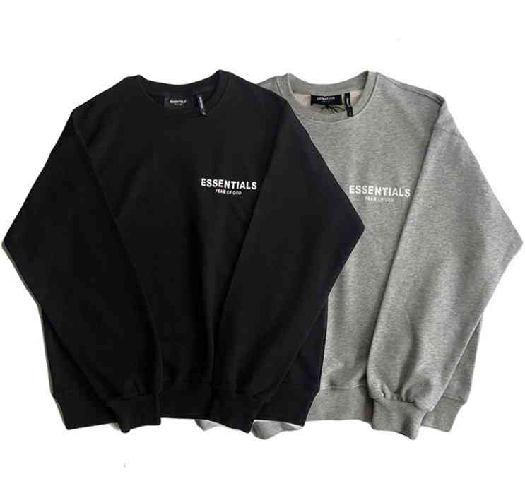 Fog essentials multi thread lettered 3M reflective simple versatile crew neck sweater, Black
Fog essentials multi thread lettered 3M reflective simple versatile crew neck sweater, Black