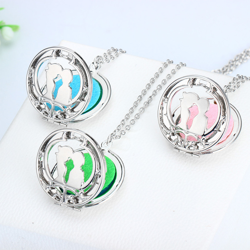 With 5 Felt Pads Lovers Essential Oils Diffuser Pendant Necklace Women Choker Chain Aromatherapy Perfume Locket Jewelry
With 5 Felt Pads Lovers Essential Oils Diffuser Pendant Necklace Women Choker Chain Aromatherapy Perfume Locket Jewelry