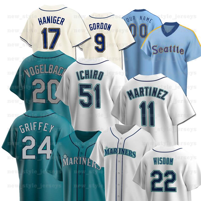 24 Ken Griffey Jr Jersey Mariners 22 Robinson Cano 51 Ichiro Suzuki Edgar Martinez Mitch Haniger Dee Gordon Gonzales Custom Baseball Jerseys, Men(yu dong jia)
24 Ken Griffey Jr Jersey Mariners 22 Robinson Cano 51 Ichiro Suzuki Edgar Martinez Mitch Haniger Dee Gordon Gonzales Custom Baseball Jerseys, Men(yu dong jia)