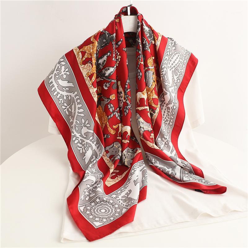 Scarves Women Headscarf Hair Wrap Ladies Bandana Headband For Foulard Print Shawl Neckerchief Female Twill Square Scarf Hijab, Blue;gray
Scarves Women Headscarf Hair Wrap Ladies Bandana Headband For Foulard Print Shawl Neckerchief Female Twill Square Scarf Hijab, Blue;gray