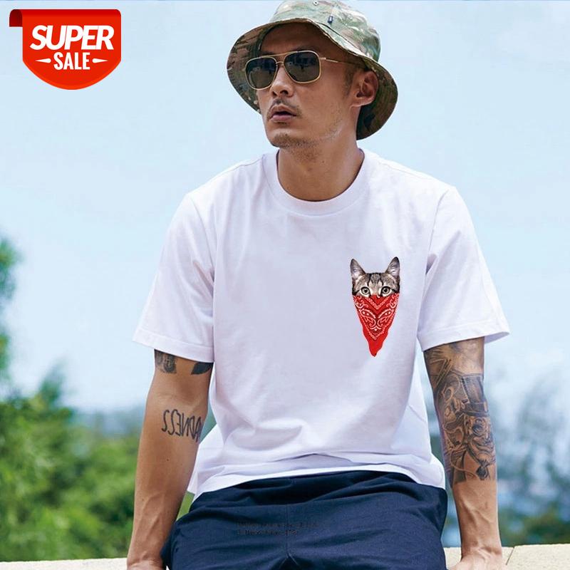 Summer New Cute Cat O-neck Pullover Cotton T-shirt Loose Print T-shirt European American Style Tops Casual Hipster Men Clothing #Sd8s, White;black
Summer New Cute Cat O-neck Pullover Cotton T-shirt Loose Print T-shirt European American Style Tops Casual Hipster Men Clothing #Sd8s, White;black