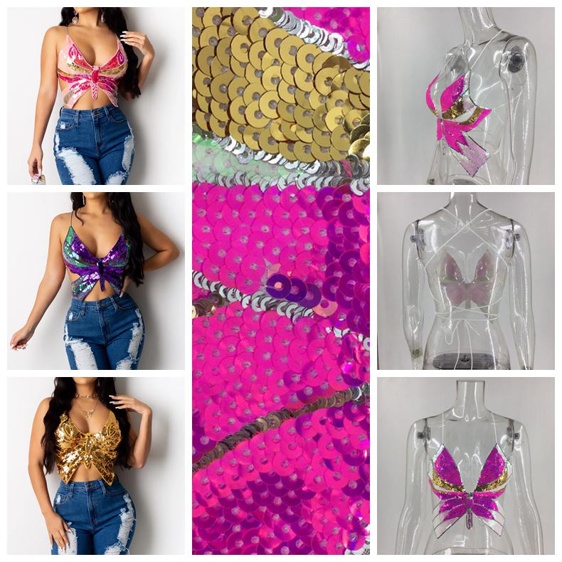 Sequin Tops Summer Bandage Butterfly Sexy Vintage Womens Lace Up Tank Top T Shirt Backless Short Clothes cny2471, Remark color
Sequin Tops Summer Bandage Butterfly Sexy Vintage Womens Lace Up Tank Top T Shirt Backless Short Clothes cny2471, Remark color