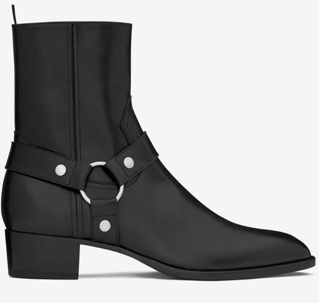 Street Style Shoes Man Slp Wyatt Harness Boots Calf Leather/Suede/Leather Brown Boots Western Cowboy Boots High Quality, 4 as pic
Street Style Shoes Man Slp Wyatt Harness Boots Calf Leather/Suede/Leather Brown Boots Western Cowboy Boots High Quality, 4 as pic