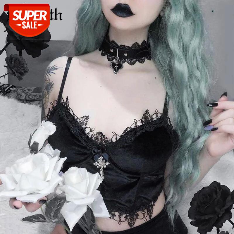InsGoth Mall Goth Cross Black Camis Vintage Aesthetic Lace Patchwork Velvet Camisole Grunge Spaghetti Straps V Neck Cropped Tops #1c46, White
InsGoth Mall Goth Cross Black Camis Vintage Aesthetic Lace Patchwork Velvet Camisole Grunge Spaghetti Straps V Neck Cropped Tops #1c46, White