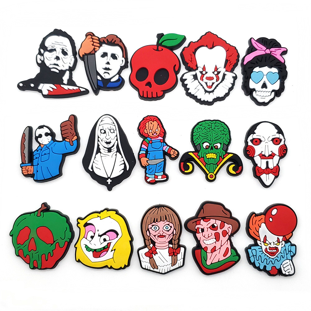 100PCS/SET Halloween Shoe Charms Clog Charm Fit for Shoes and Wristband Bracelet Decoration Party Gifts Kids Gift
100PCS/SET Halloween Shoe Charms Clog Charm Fit for Shoes and Wristband Bracelet Decoration Party Gifts Kids Gift