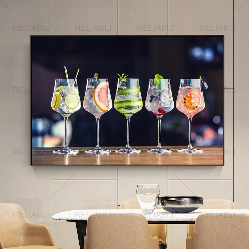 Nordic Colorful Cocktail Drinks Kitchen Print Modern Canvas Painting Wall Art Picture for Bar Dining Room Home Decor No Frame