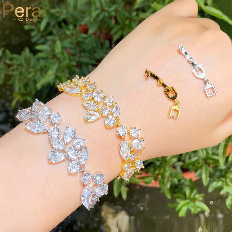 Link, Chain Pera Elegant Leaf Shape CZ Crystal Link Charm Bracelets Bangles With Gold Color For Bridesmaid Wedding Jewelry Gift B217
Link, Chain Pera Elegant Leaf Shape CZ Crystal Link Charm Bracelets Bangles With Gold Color For Bridesmaid Wedding Jewelry Gift B217
