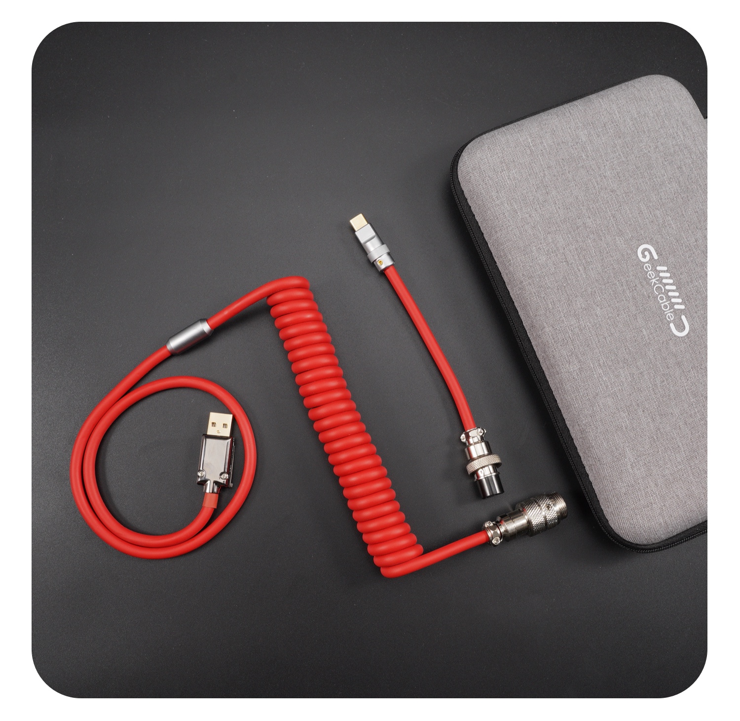 Geekcable Customized DIY Mechanical Keyboard Cable Super Elastic Series Entry Modle Multiple Colorway 6mm Thickness