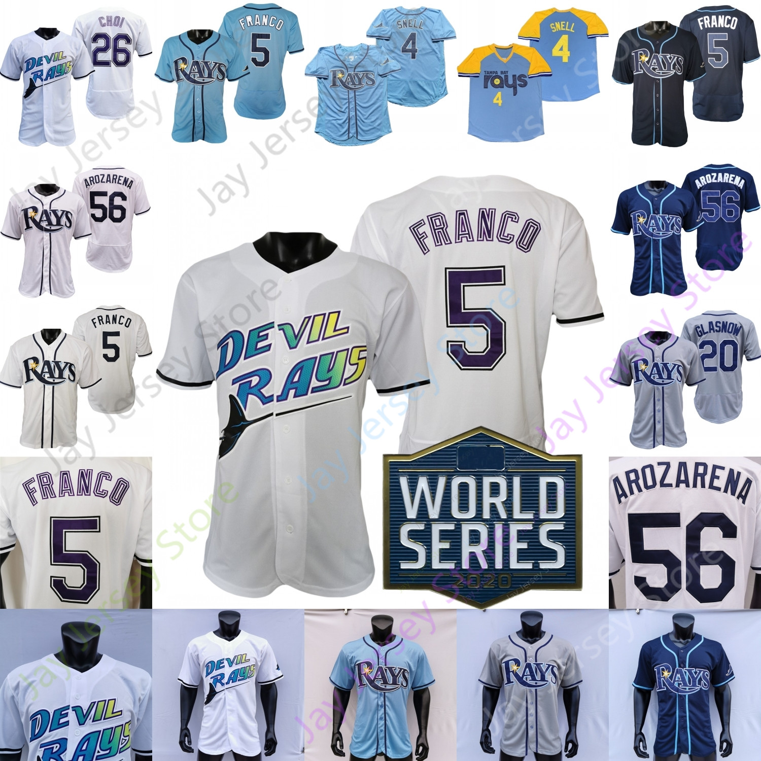 Wander Franco Jersey Shane Baz Randy Arozarena Ji-man Choi Austin Meadows Kevin Kiermaier Corey Kluber Mike Zunino Brandon Lowe Glasnow Lowe Margot Phillips, White golden
Wander Franco Jersey Shane Baz Randy Arozarena Ji-man Choi Austin Meadows Kevin Kiermaier Corey Kluber Mike Zunino Brandon Lowe Glasnow Lowe Margot Phillips, White golden