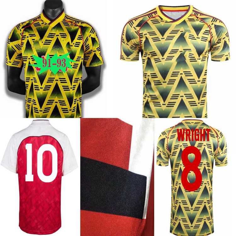 Hot sale1990 1992 arsen Ian Wright Tony Adams Cole retro soccer jersey 90 92ROCASTLE Dixon Campbell Merson Smith adult football shirt, Black;yellow
Hot sale1990 1992 arsen Ian Wright Tony Adams Cole retro soccer jersey 90 92ROCASTLE Dixon Campbell Merson Smith adult football shirt, Black;yellow