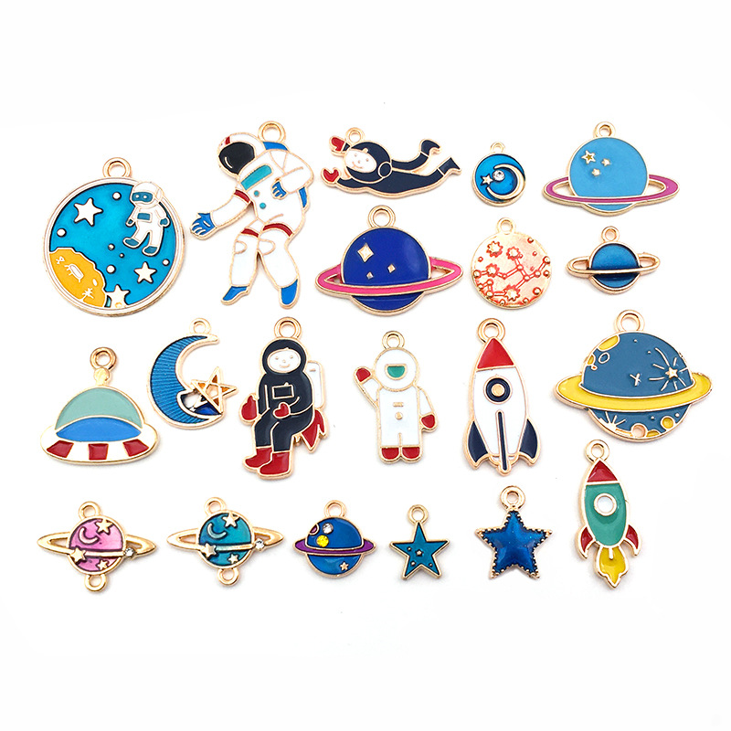 Mix 20Pcs/Pack Classic Space Universe Earth Moon Star Enamel Charms Gold Color Pendants DIY Jewelry Making Handmade Craft
Mix 20Pcs/Pack Classic Space Universe Earth Moon Star Enamel Charms Gold Color Pendants DIY Jewelry Making Handmade Craft