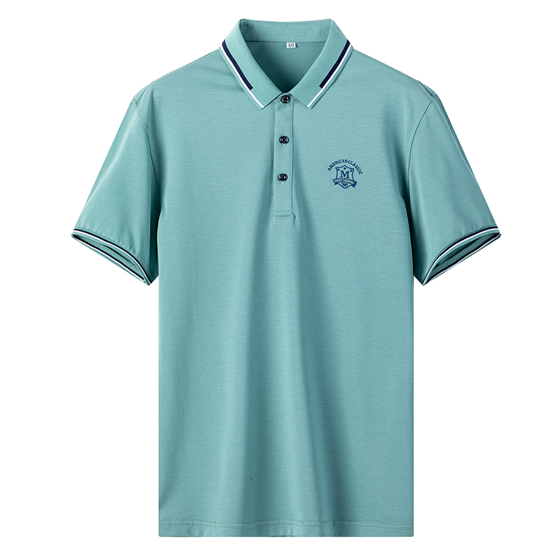 2021 New Ice Silk 100% Cotton Men Short-sleeved Lapel Middle-aged Summer Collar Half-sleeved Plus-size Polo Shirt Nrin, Navy blue
2021 New Ice Silk 100% Cotton Men Short-sleeved Lapel Middle-aged Summer Collar Half-sleeved Plus-size Polo Shirt Nrin, Navy blue